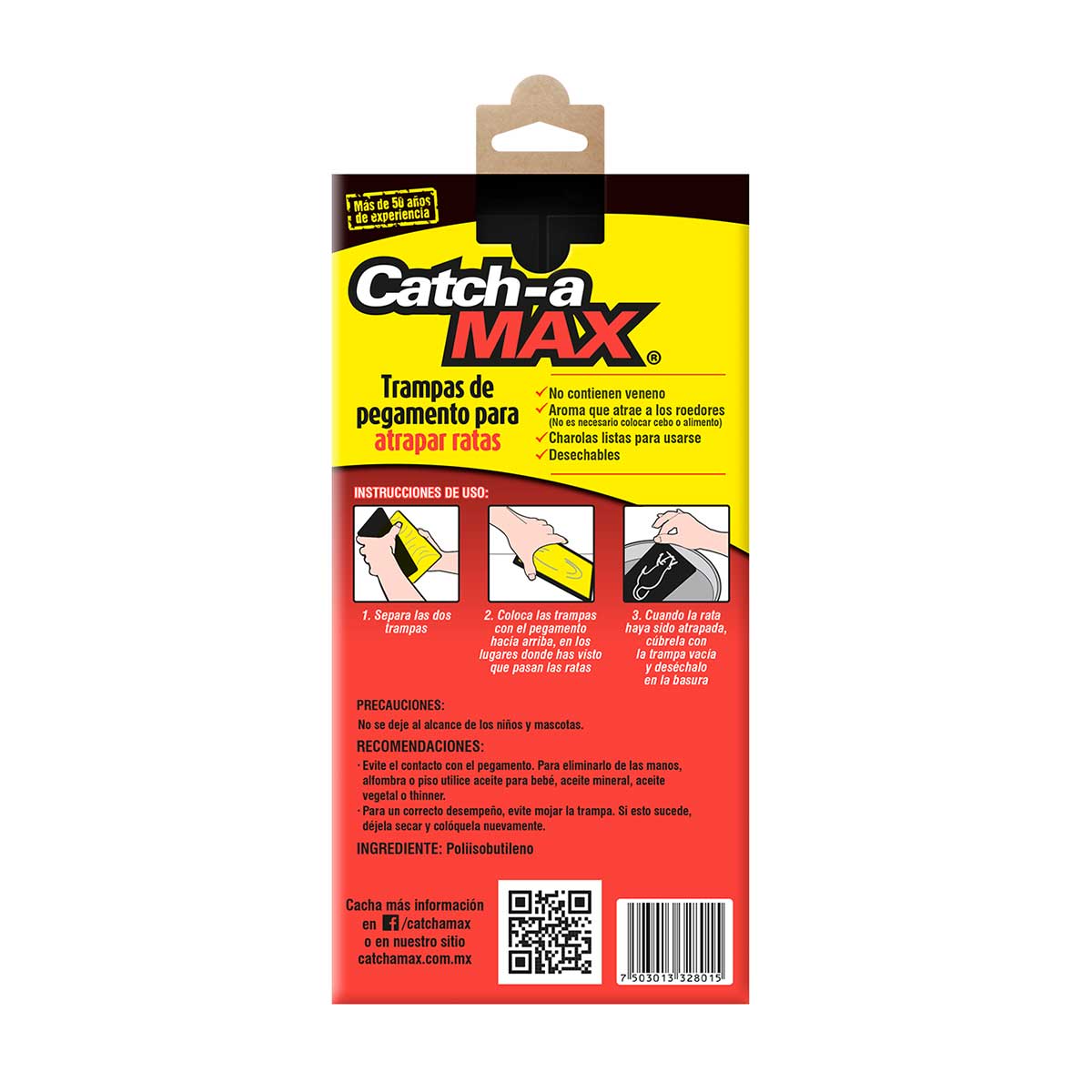 Trampas de pegamento para ratas - Catch-a MAX