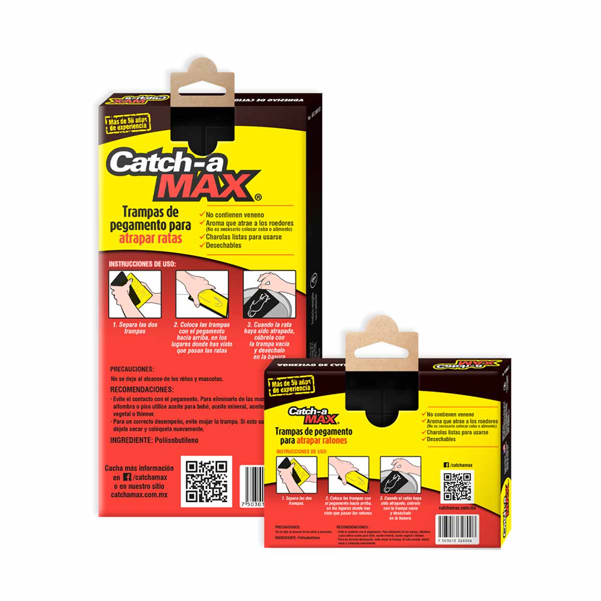 Trampas de Pegamento para Ratas y Ratones BiPack - Catch-a MAX