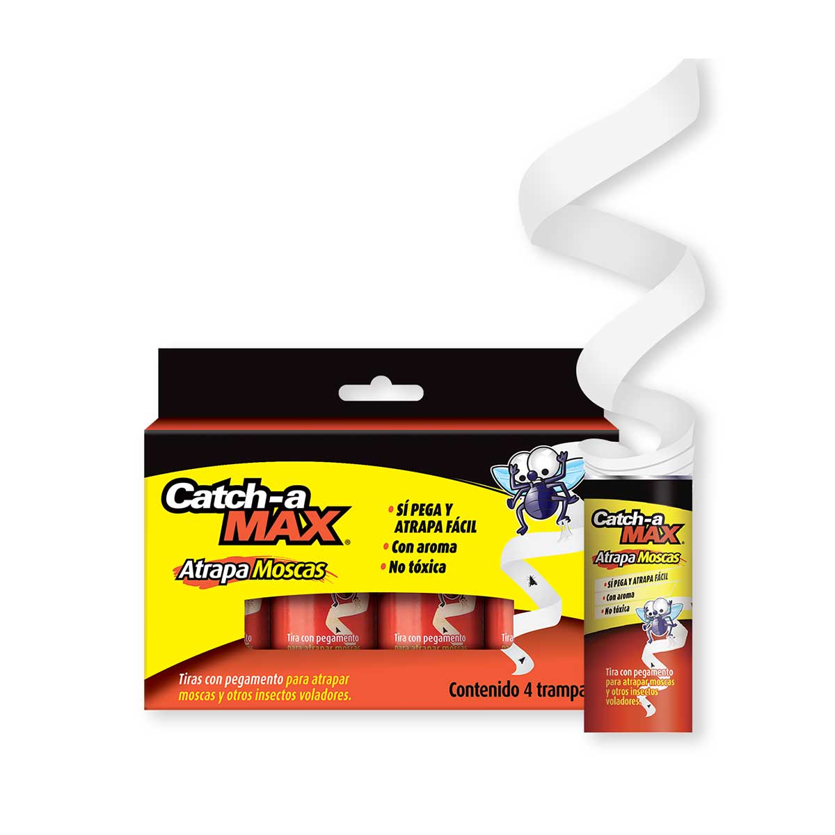 Trampas de tira con pegamento para moscas y otros insectos voladores - Catch-a MAX
